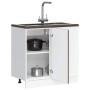 Mueble bajo de cocina porto roble marrón madera reconstituida von , Küchenschränke - Ref: Foro24-854305, Preis: 82,61 €, Raba...