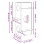 Casa para gatos madera maciza pino blanca 43x43x90 cm von , Katzenmöbel - Ref: Foro24-859299, Preis: 102,04 €, Rabatt: %