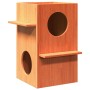 Casa para gatos cera marrón 43x43x60 cm madera maciza pino von , Katzenmöbel - Ref: Foro24-859303, Preis: 67,23 €, Rabatt: %