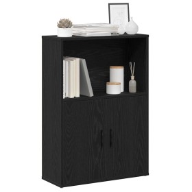 Librería de madera contrachapada roble negro 60x24x85 cm von , Bücherregale und Regale - Ref: Foro24-860410, Preis: 62,15 €, ...
