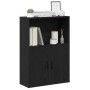 Librería de madera contrachapada roble negro 60x24x85 cm von , Bücherregale und Regale - Ref: Foro24-860410, Preis: 62,15 €, ...