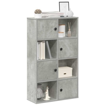 Estantería de madera de ingeniería gris hormigón 60x24x101,5 cm de , Librerías y estanterías - Ref: Foro24-860394, Precio: 75...