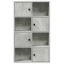 Estantería de madera de ingeniería gris hormigón 60x24x101,5 cm de , Librerías y estanterías - Ref: Foro24-860394, Precio: 75...