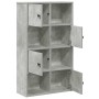 Estantería de madera de ingeniería gris hormigón 60x24x101,5 cm de , Librerías y estanterías - Ref: Foro24-860394, Precio: 75...