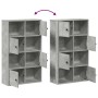 Estantería de madera de ingeniería gris hormigón 60x24x101,5 cm de , Librerías y estanterías - Ref: Foro24-860394, Precio: 75...