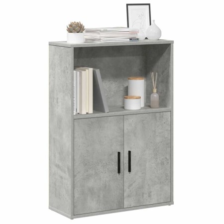 Estantería de madera de ingeniería gris hormigón 60x24x85 cm von , Bücherregale und Regale - Ref: Foro24-860412, Preis: 56,29...