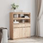 Aparador alto de madera maciza de pino 89x34x116,5 cm de , Aparadores - Ref: Foro24-861111, Precio: 170,14 €, Descuento: %