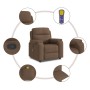 Sillón reclinable con masaje de tela marrón von , Sessel - Ref: Foro24-4015694, Preis: 200,24 €, Rabatt: %