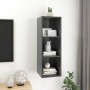 Wand-TV-Schrank aus glänzendem grauem Sperrholz, 37 x 37 x 107 cm von vidaXL, TV-Möbel - Ref: Foro24-805488, Preis: 36,91 €, ...