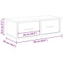Armario pared madera ingeniería madera envejecida 60x26x18,5 cm by , Shelves and shelves - Ref: Foro24-855858, Price: 47,55 €...