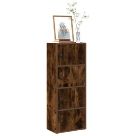Estantería de madera de ingeniería roble ahumado 40x24x102 cm de , Librerías y estanterías - Ref: Foro24-860377, Precio: 74,1...
