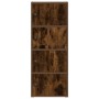 Estantería de madera de ingeniería roble ahumado 40x24x102 cm de , Librerías y estanterías - Ref: Foro24-860377, Precio: 74,1...