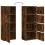 Estantería de madera de ingeniería roble ahumado 40x24x102 cm de , Librerías y estanterías - Ref: Foro24-860377, Precio: 74,1...