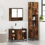 Set de muebles baño 3 pzas madera contrachapada roble ahumado de , Muebles de baño - Ref: Foro24-3301122, Precio: 290,96 €, D...
