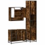 Set de muebles baño 3 pzas madera contrachapada roble ahumado de , Muebles de baño - Ref: Foro24-3301122, Precio: 290,96 €, D...