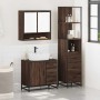 Set de muebles baño 3 pzas madera contrachapada roble marrón by , Bathroom furniture - Ref: Foro24-3301169, Price: 272,37 €, ...