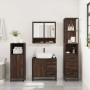 Set de muebles baño 3 pzas madera contrachapada roble marrón by , Bathroom furniture - Ref: Foro24-3301169, Price: 272,37 €, ...