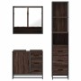 Set de muebles baño 3 pzas madera contrachapada roble marrón by , Bathroom furniture - Ref: Foro24-3301169, Price: 272,37 €, ...