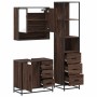 Set de muebles baño 3 pzas madera contrachapada roble marrón by , Bathroom furniture - Ref: Foro24-3301169, Price: 272,37 €, ...