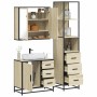 Set de muebles de baño 3 pzas madera contrachapada roble Sonoma von , Badezimmermöbel - Ref: Foro24-3301136, Preis: 276,93 €,...