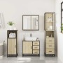 Set de muebles de baño 3 pzas madera contrachapada roble Sonoma von , Badezimmermöbel - Ref: Foro24-3301136, Preis: 276,93 €,...