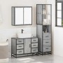 Set de muebles de baño 3 pzas madera contrachapada gris sonoma de , Muebles de baño - Ref: Foro24-3301143, Precio: 316,96 €, ...