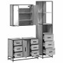 Set de muebles de baño 3 pzas madera contrachapada gris sonoma de , Muebles de baño - Ref: Foro24-3301143, Precio: 316,96 €, ...