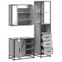 Set de muebles de baño 3 pzas madera contrachapada gris sonoma von , Badezimmermöbel - Ref: Foro24-3301148, Preis: 265,76 €, ...