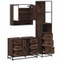 Set de muebles baño 3 pzas madera contrachapada roble marrón von , Badezimmermöbel - Ref: Foro24-3301174, Preis: 296,30 €, Ra...