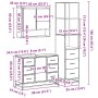 Set de muebles baño 3 pzas madera contrachapada roble marrón von , Badezimmermöbel - Ref: Foro24-3301174, Preis: 296,30 €, Ra...