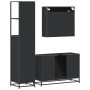 Juego de muebles de baño 3 pzas madera contrachapada negro de , Muebles de baño - Ref: Foro24-3301160, Precio: 271,33 €, Desc...