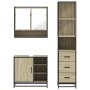 Set de muebles de baño 3 pzas madera contrachapada roble Sonoma von , Badezimmermöbel - Ref: Foro24-3301176, Preis: 258,01 €,...