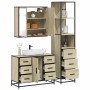 Set de muebles de baño 3 pzas madera contrachapada roble Sonoma von , Badezimmermöbel - Ref: Foro24-3301141, Preis: 305,97 €,...