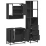 Juego de muebles de baño 3 pzas madera contrachapada negro de , Muebles de baño - Ref: Foro24-3301155, Precio: 249,60 €, Desc...