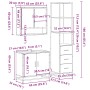 Juego de muebles de baño 3 pzas madera contrachapada negro de , Muebles de baño - Ref: Foro24-3301155, Precio: 249,60 €, Desc...