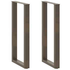 Patas de mesa centro forma U 2uds acero natural 50x(100-101) cm de , Patas para mesas - Ref: Foro24-4013235, Precio: 97,73 €,...