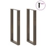 Patas de mesa centro forma U 2uds acero natural 50x(100-101) cm de , Patas para mesas - Ref: Foro24-4013235, Precio: 99,69 €,...