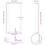 Patas de mesa centro forma U 2uds acero natural 50x(100-101) cm de , Patas para mesas - Ref: Foro24-4013235, Precio: 99,69 €,...