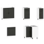 Mueble de cocina Kalmar negra 11 piezas madera contrachapada von , Küchenschränke - Ref: Foro24-3314942, Preis: 682,90 €, Rab...