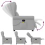 Sillón de masaje reclinable de tela gris nube by , Armchairs - Ref: Foro24-4015675, Price: 213,38 €, Discount: %