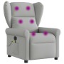 Sillón de masaje reclinable de tela gris nube by , Armchairs - Ref: Foro24-4015675, Price: 213,38 €, Discount: %