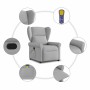 Sillón de masaje reclinable de tela gris nube by , Armchairs - Ref: Foro24-4015675, Price: 213,38 €, Discount: %