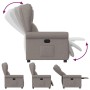 Sillón reclinable de tela gris taupe de , Sillones - Ref: Foro24-4015663, Precio: 206,37 €, Descuento: %