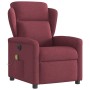 Sillón de masaje reclinable eléctrico tela rojo tinto by , Armchairs - Ref: Foro24-3303127, Price: 248,32 €, Discount: %