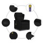 Sillón reclinable de masaje elevable tela negro by , Armchairs - Ref: Foro24-3303146, Price: 269,88 €, Discount: %