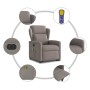 Sillón de masaje eléctrico reclinable elevable tela taupé by , Armchairs - Ref: Foro24-3303171, Price: 317,71 €, Discount: %