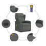 Sillón de masaje eléctrico reclinable elevable tela gris oscuro by , Armchairs - Ref: Foro24-3303165, Price: 318,70 €, Discou...