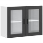 Armario de pared para cocina con puerta de cristal Porto negro von , Küchenschränke - Ref: Foro24-854088, Preis: 90,58 €, Rab...