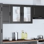 Armario de pared para cocina con puerta de cristal Porto negro von , Küchenschränke - Ref: Foro24-854088, Preis: 90,58 €, Rab...
