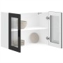 Armario de pared para cocina con puerta de cristal Porto negro von , Küchenschränke - Ref: Foro24-854088, Preis: 90,58 €, Rab...